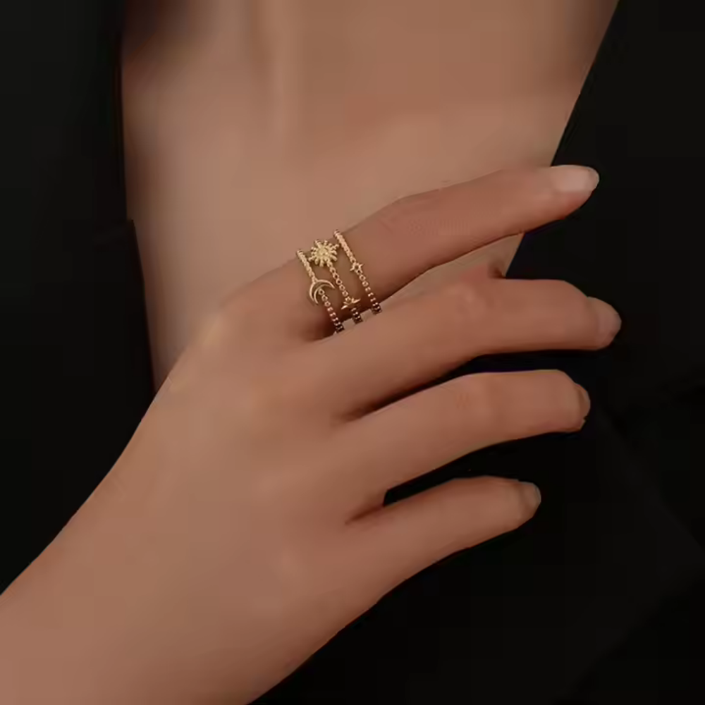 Celestial Three-Layer Ring