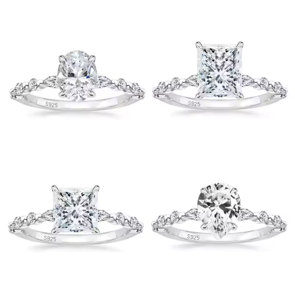 Eternity Sparkle Square Ring