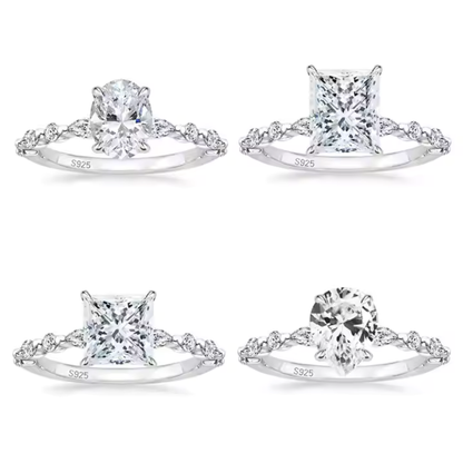 Eternity Sparkle Square Ring