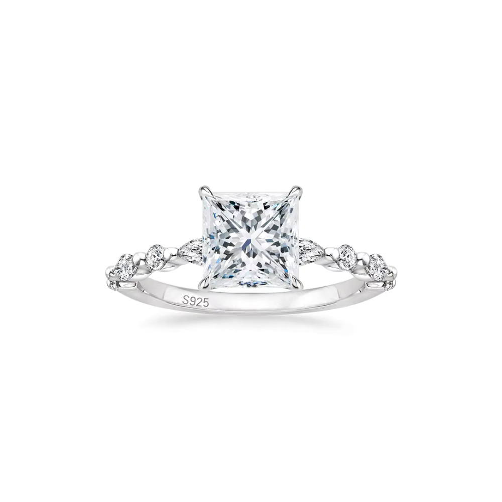 Eternity Sparkle Square Ring