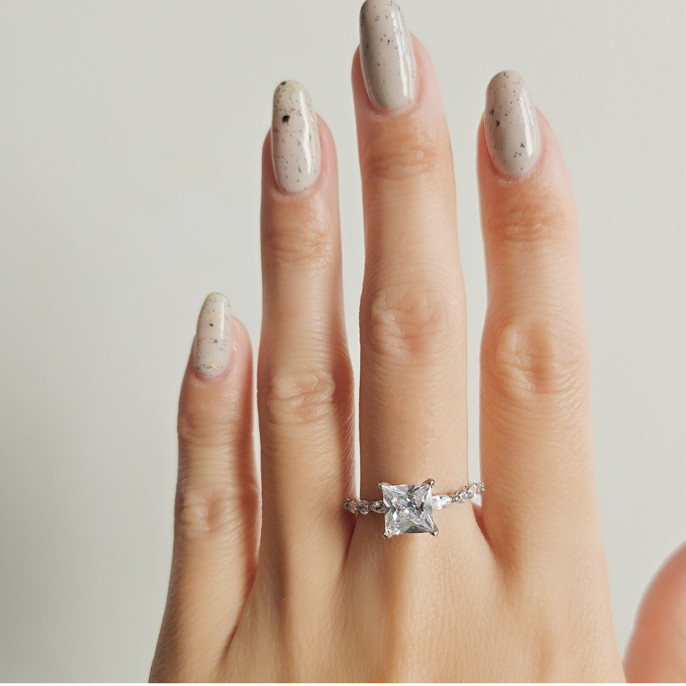 Eternity Sparkle Square Ring