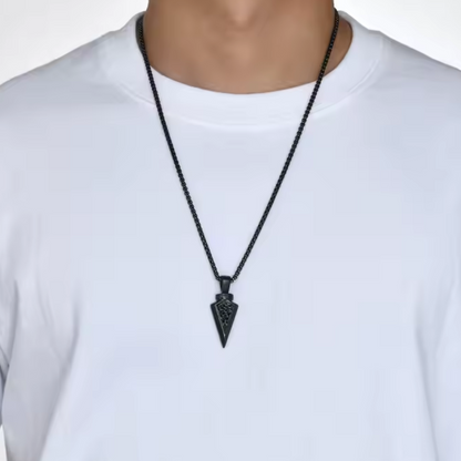 Viking Arrowhead Pendant Necklace