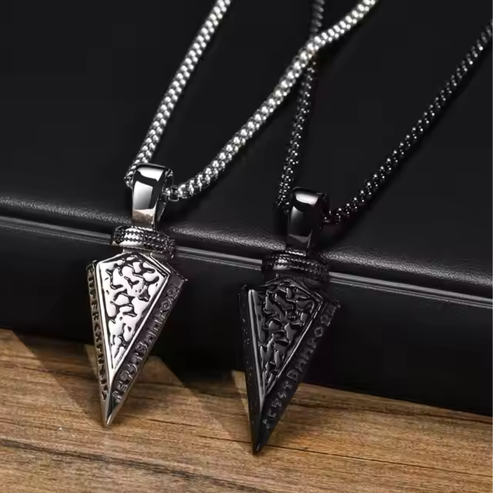 Viking Arrowhead Pendant Necklace