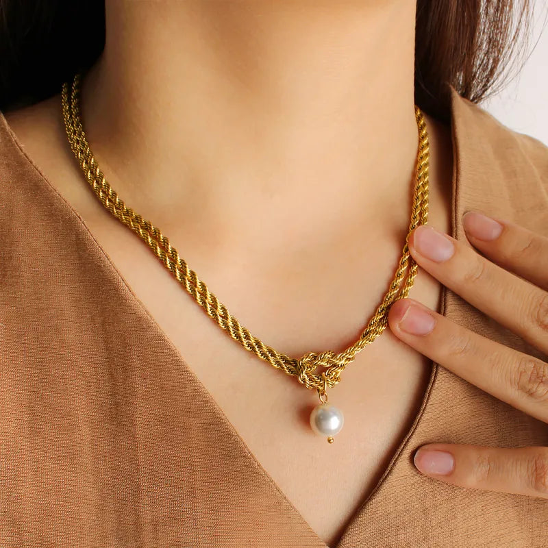 Knot Charm Necklace